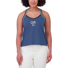 Indianapolis Colts WEAR by Erin Andrews Women's Cross Strap Tri-Blend Tank Top - Royal for sale