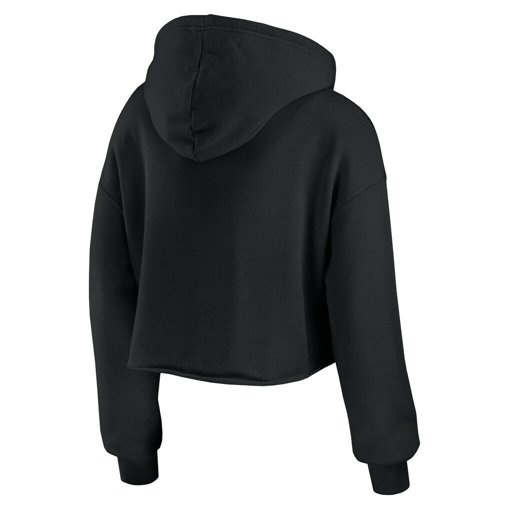 Cleveland Browns WEAR by Erin Andrews Women's Prime Cropped Pullover Hoodie - Black sale