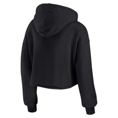 Miami Dolphins WEAR by Erin Andrews Women's Prime Cropped Pullover Hoodie - Black sale
