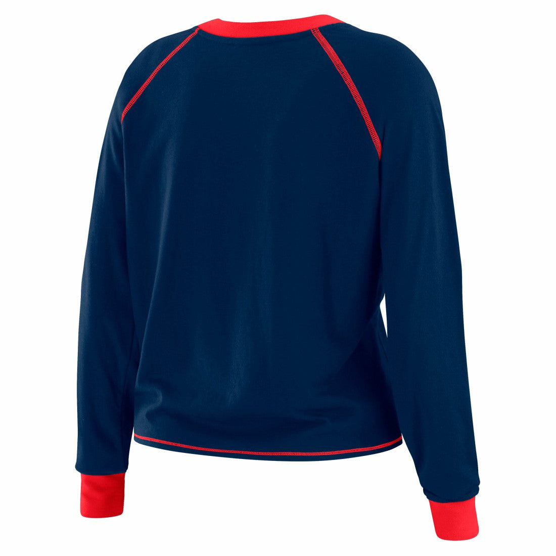 New York Giants WEAR by Erin Andrews Women's Tie-Front Long Sleeve T-Shirt - Royal discount