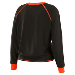 Cincinnati Bengals WEAR by Erin Andrews Women's Tie-Front Long Sleeve T-Shirt - Black online