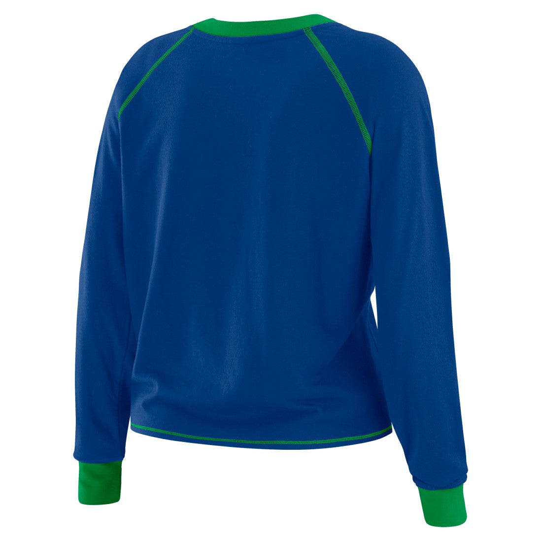 Seattle Seahawks WEAR by Erin Andrews Women's Tie-Front Long Sleeve T-Shirt - Royal outlet