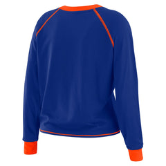 Denver Broncos WEAR by Erin Andrews Women's Tie-Front Long Sleeve T-Shirt - Royal outlet
