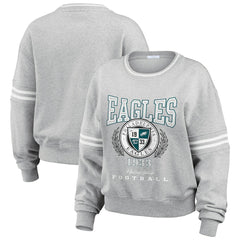 Philadelphia Eagles WEAR by Erin Andrews Women's Pullover Sweatshirt - Heather Gray discount