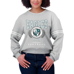 Philadelphia Eagles WEAR by Erin Andrews Women's Pullover Sweatshirt - Heather Gray discount