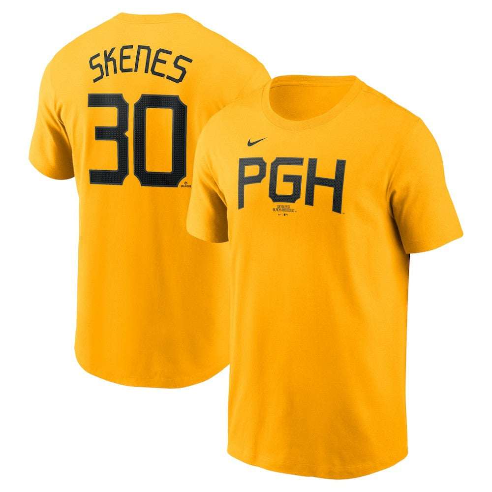 Paul Skenes Pittsburgh Pirates Fuse Name & Number T-Shirt Gold