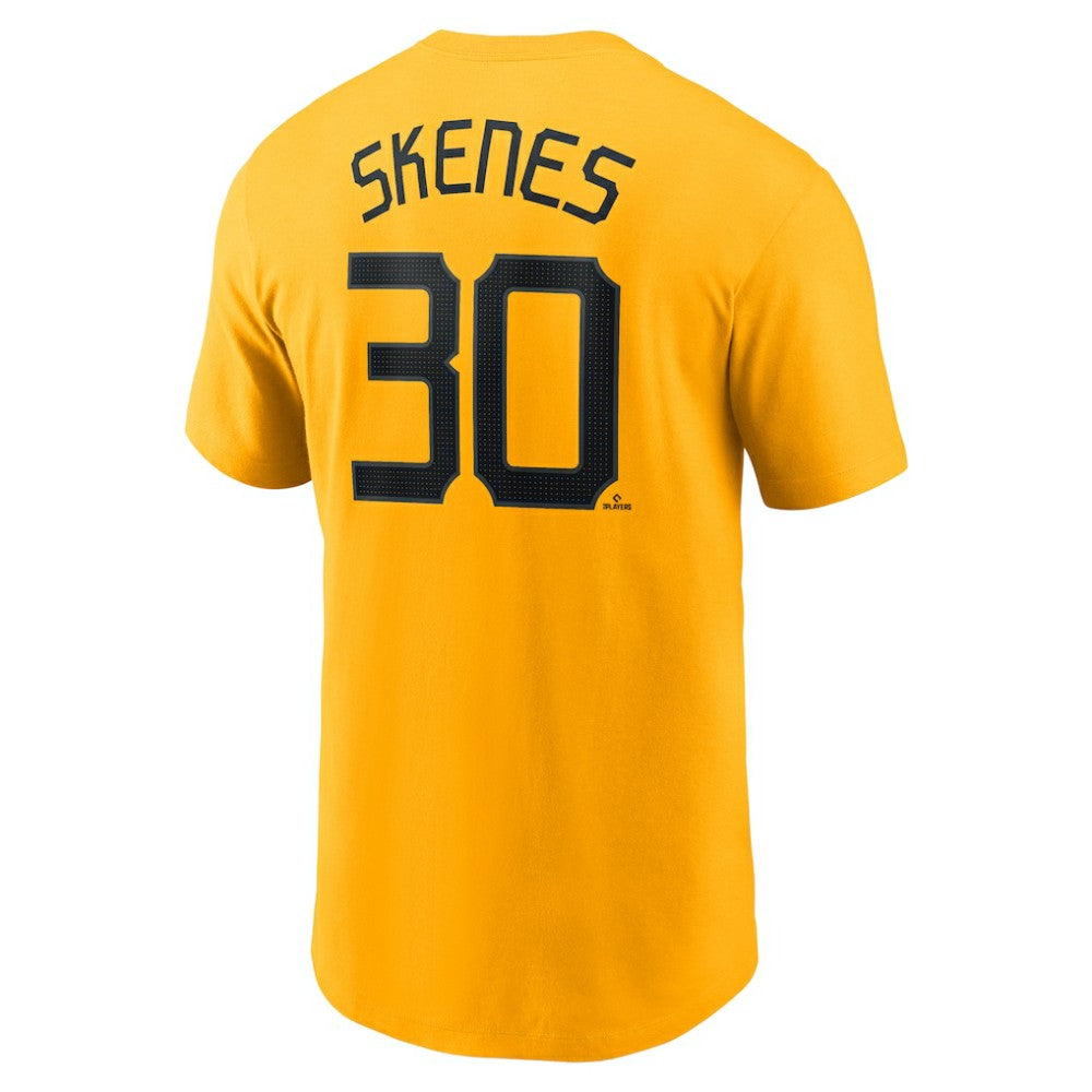 Paul Skenes Pittsburgh Pirates Fuse Name & Number T-Shirt Gold
