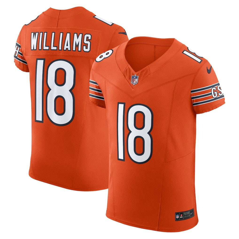 Caleb Williams Chicago Bears Alternate Vapor F.U.S.E. Elite Jersey - Orange discount