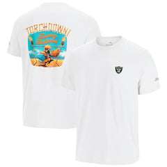 Las Vegas Raiders Sport Torchdown Graphic T-Shirt - White sale