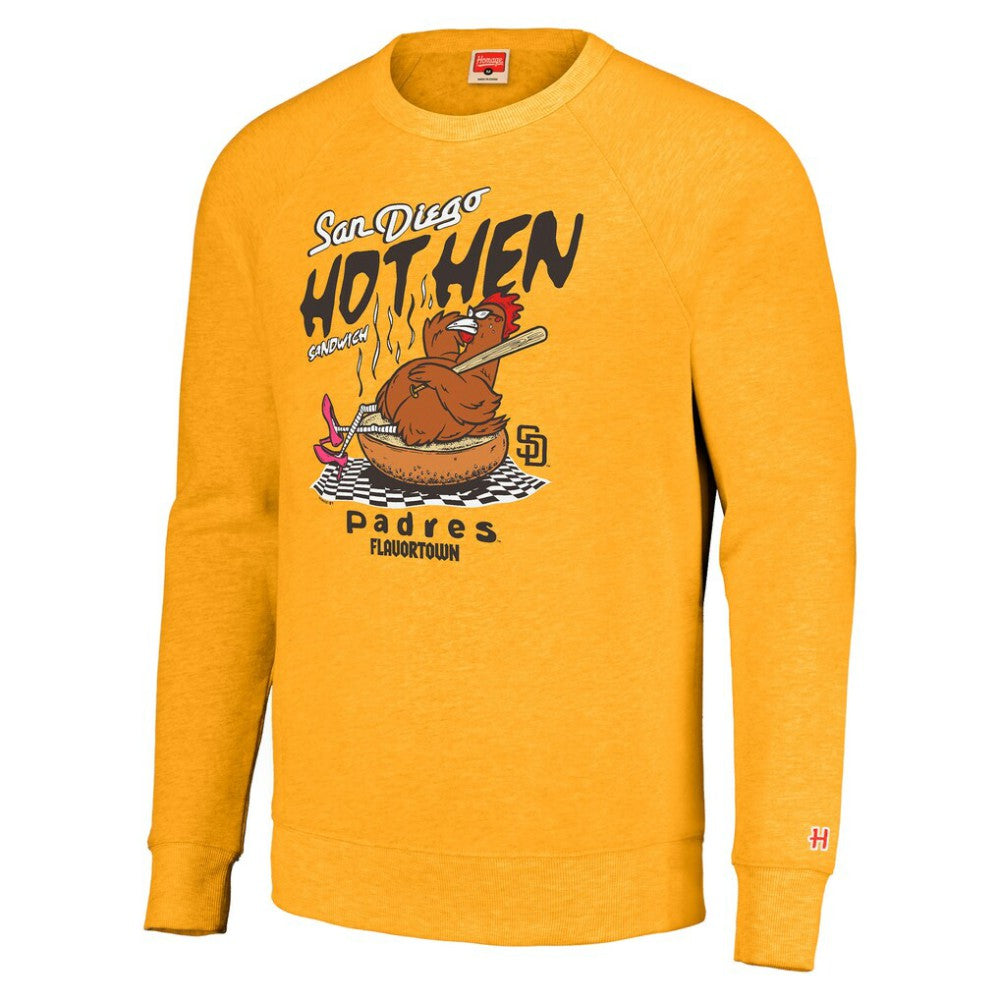 San Diego Padres MLB x Guy Fieri’s Flavortown Unisex Tri-Blend Pullover Sweatshirt Gold