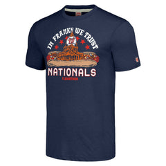 Washington Nationals MLB x Guy Fieri’s Flavortown Unisex Tri-Blend T-Shirt Navy