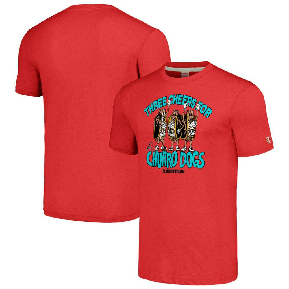 Arizona Diamondbacks MLB x Guy Fieri’s Flavortown Unisex Tri-Blend T-Shirt Red