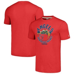 Los Angeles Angels MLB x Guy Fieri’s Flavortown Unisex Tri-Blend T-Shirt Red