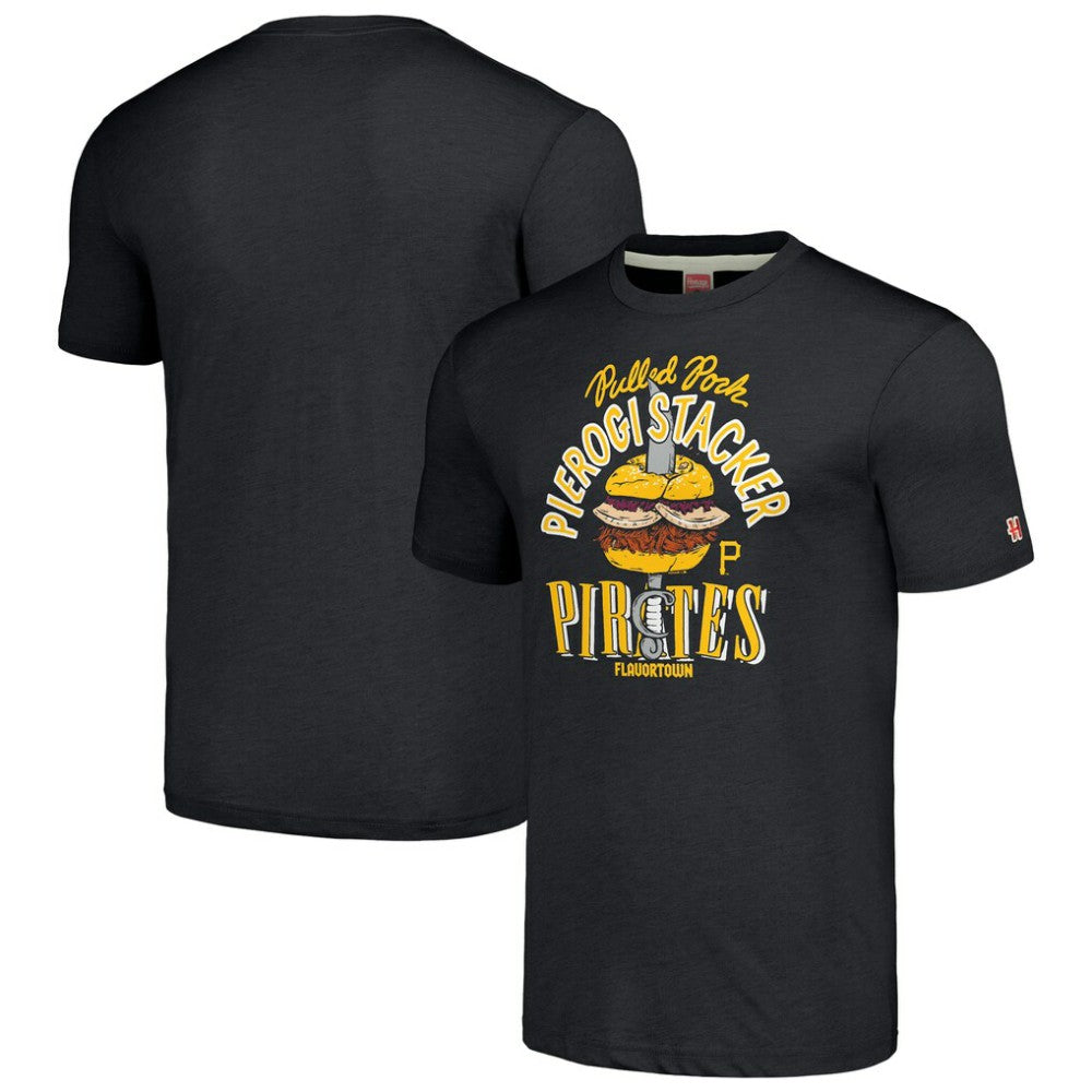 Pittsburgh Pirates MLB x Guy Fieri’s Flavortown Unisex Tri-Blend T-Shirt Charcoal
