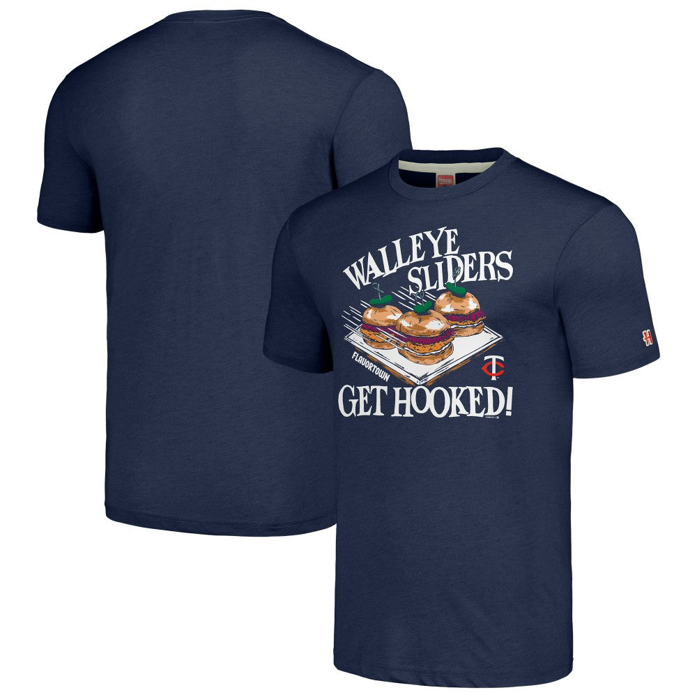 Minnesota Twins MLB x Guy Fieri’s Flavortown Unisex Tri-Blend T-Shirt Navy