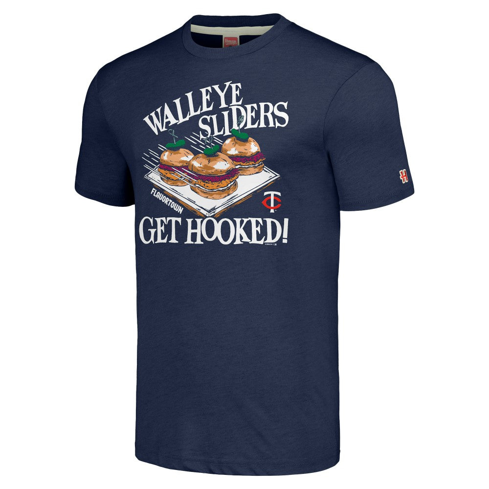 Minnesota Twins MLB x Guy Fieri’s Flavortown Unisex Tri-Blend T-Shirt Navy