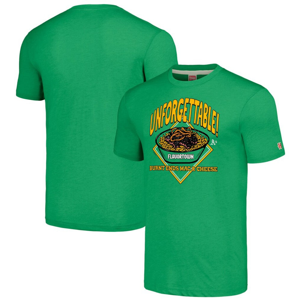 Athletics MLB x Guy Fieri’s Flavortown Unisex Tri-Blend T-Shirt Green