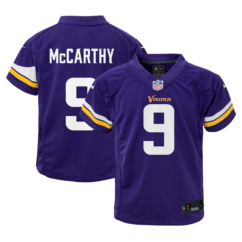 J.J. McCarthy Minnesota Vikings Preschool Player Game Jersey - Purple online