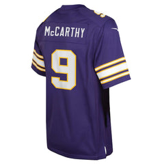 J.J. McCarthy Minnesota Vikings Youth Game Jersey - Purple sale