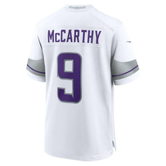 J.J. McCarthy Minnesota Vikings Alternate Game Player Jersey - White on sale