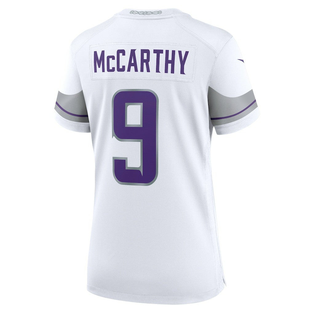 J.J. McCarthy Minnesota Vikings Women's Alternate Game Player Jersey - White cheap