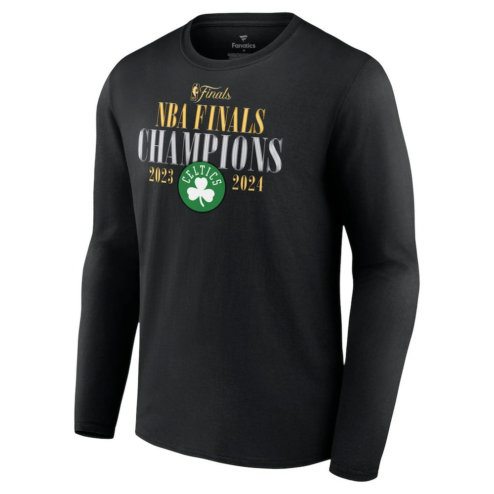 Boston Celtics 2024 NBA Finals Champions Fade Away Jumper Roster Signature Long Sleeve T-Shirt - Black outlet