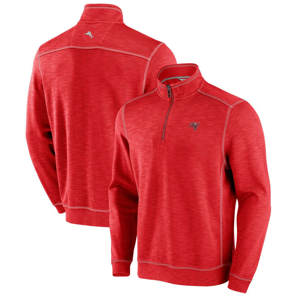 Tampa Bay Buccaneers Big & Tall Tobago Bay Half-Zip Sweatshirt - Red cheap