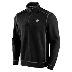 New Orleans Saints Tobago Bay Tri-Blend Half-Zip Sweatshirt - Black cheap
