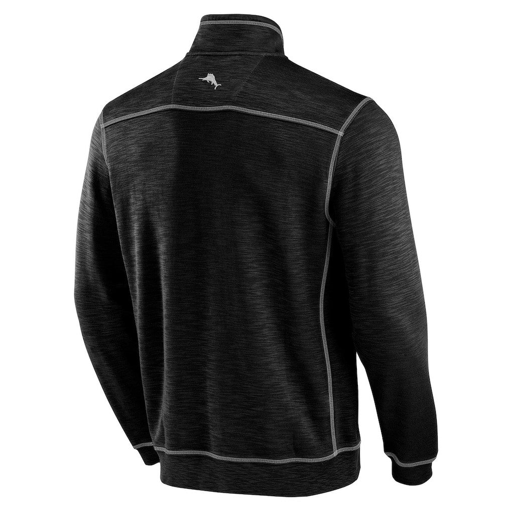 New Orleans Saints Tobago Bay Tri-Blend Half-Zip Sweatshirt - Black cheap