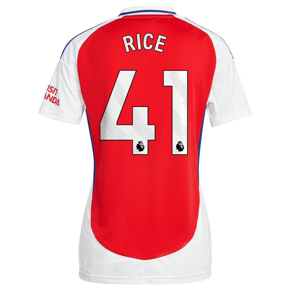 Declan Rice Arsenal Women's 2024/25 Home Replica Player Jersey – Red discount