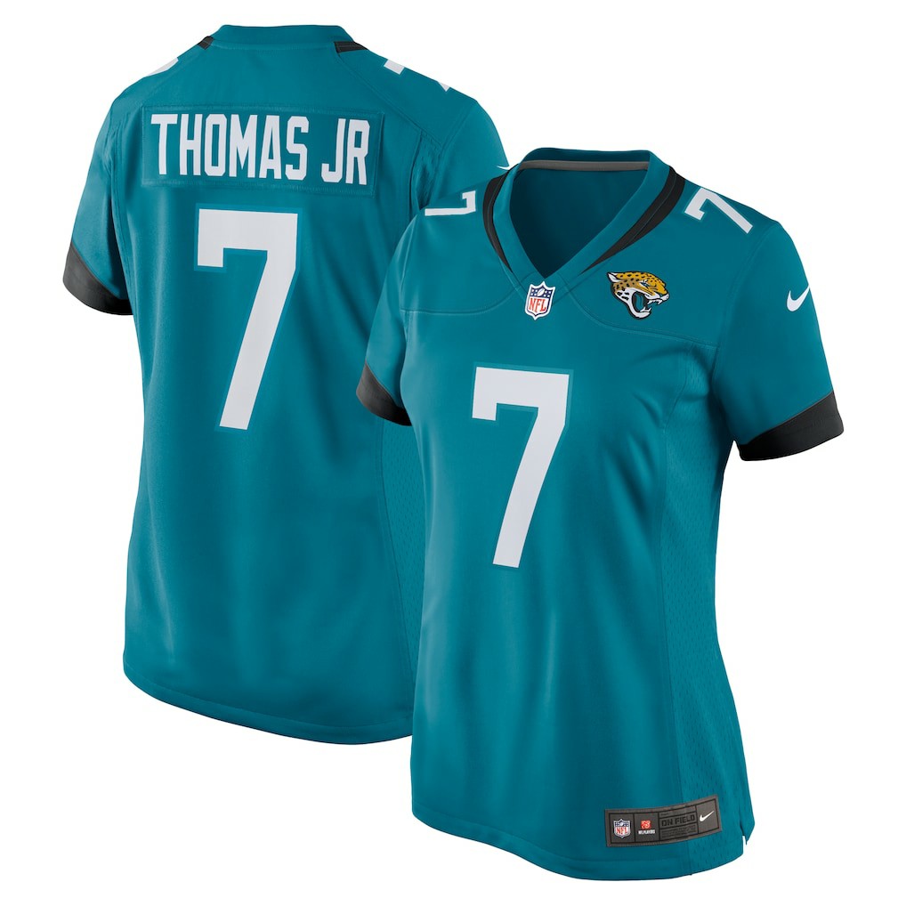 Brian Thomas Jr. Jacksonville Jaguars Women's Game Jersey - Teal sale