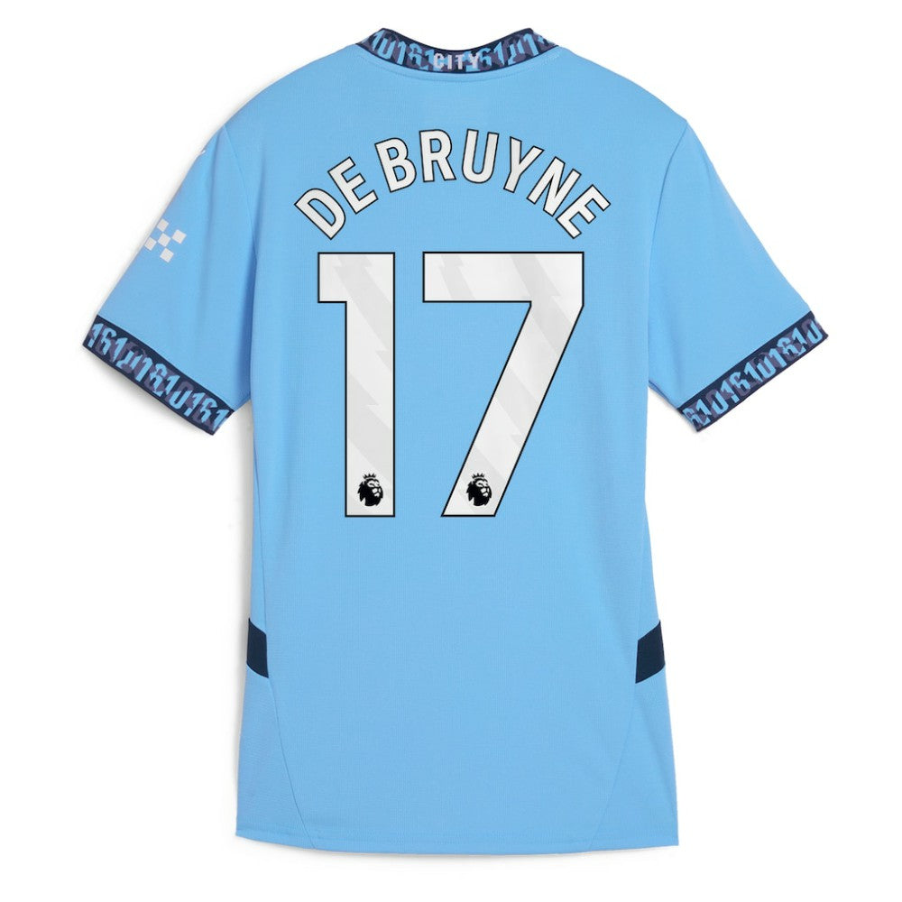 Kevin De Bruyne Manchester City Women's 2024/25 Home Replica Player Jersey - Light Blue discount