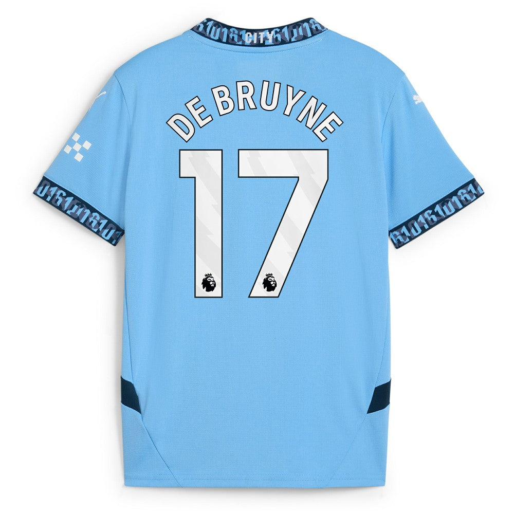 Kevin De Bruyne Manchester City Youth 2024/25 Home Replica Player Jersey - Light Blue cheap