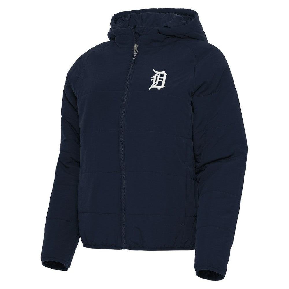 Detroit Tigers Antigua Women's Universe Full-Zip Hoodie Jacket Navy
