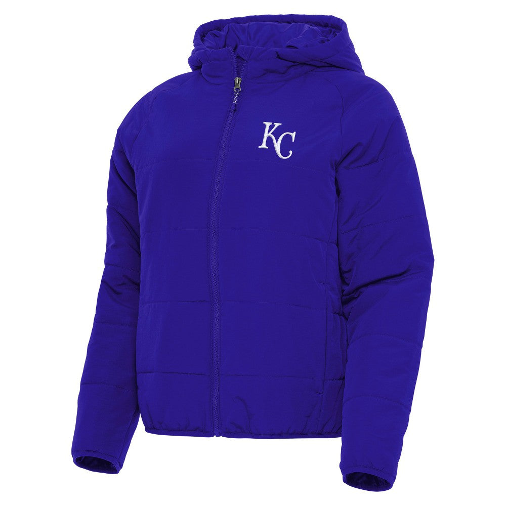 Kansas City Royals Antigua Women's Universe Full-Zip Hoodie Jacket Royal