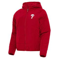 Philadelphia Phillies Antigua Women's Universe Full-Zip Hoodie Jacket Red