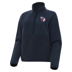 Cleveland Guardians Antigua Women's Figure Half-Zip Sweatshirt Navy