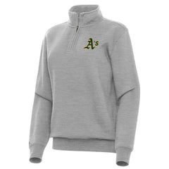 Athletics Antigua Women's Victory Quarter-Zip Sweatshirt Heather Gray