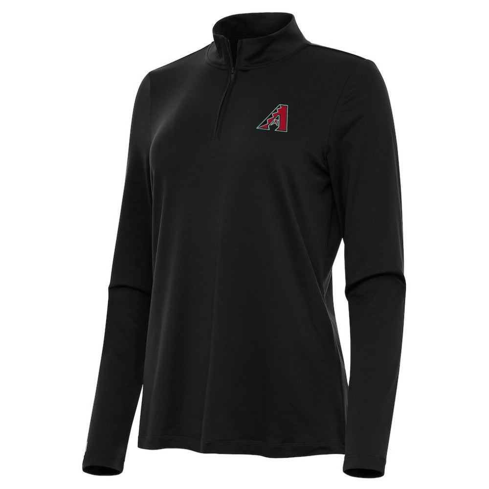 Arizona Diamondbacks Antigua Women's Reprocess Quarter-Zip Top - Black
