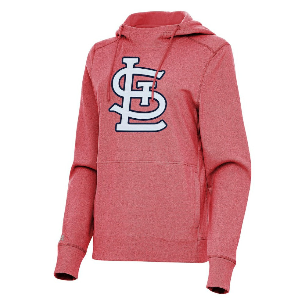 St. Louis Cardinals Antigua Women's Justice Pullover Hoodie Heather Red
