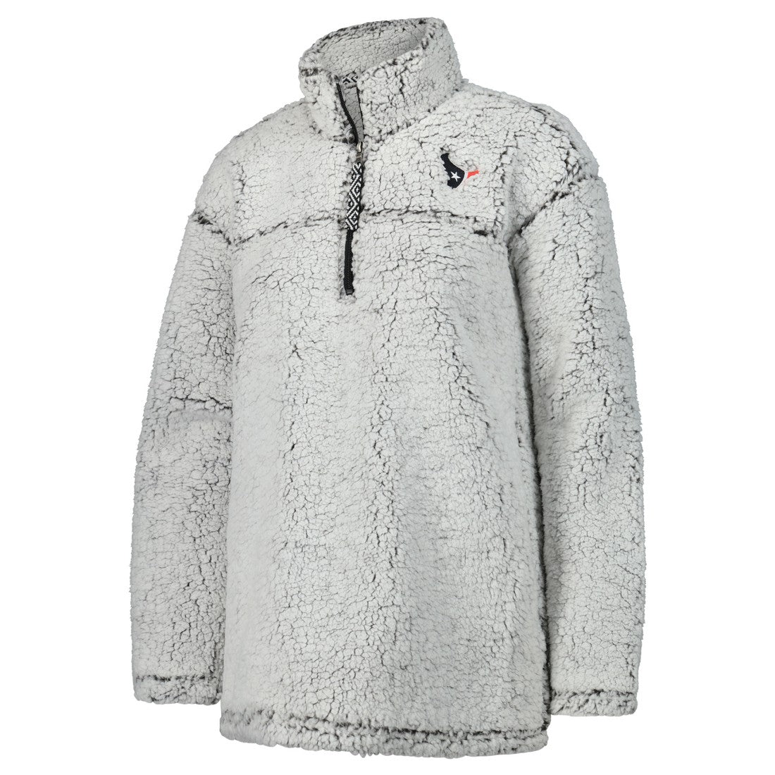 Houston Texans G-III 4Her by Carl Banks Women's Sherpa Quarter-Zip Jacket - Gray outlet