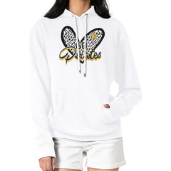 Pittsburgh Pirates G-III 4Her by Carl Banks Women's Leopard Heart Pullover Hoodie White