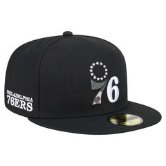 Philadelphia 76ers Camo Print UV 59FIFTY Fitted Hat - Black cheap