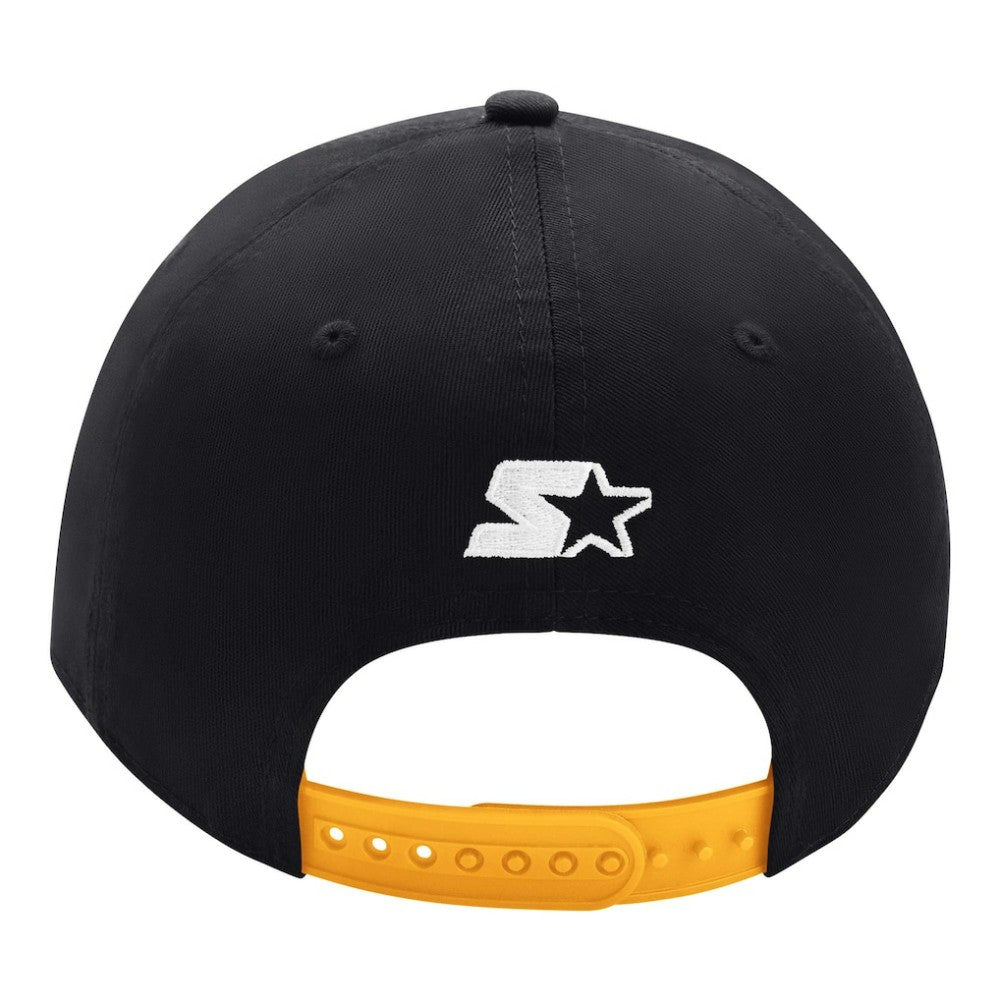 Boston Bruins Starter Two-Tone Tailsweep Mascot Adjustable Hat - Black/Gold Hats
