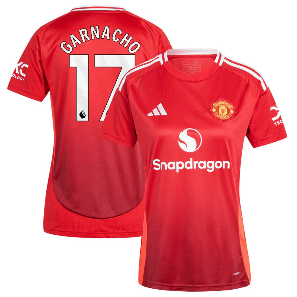 Alejandro Garnacho Manchester United Women's 2024/25 Home Replica Player Jersey - Red cheap