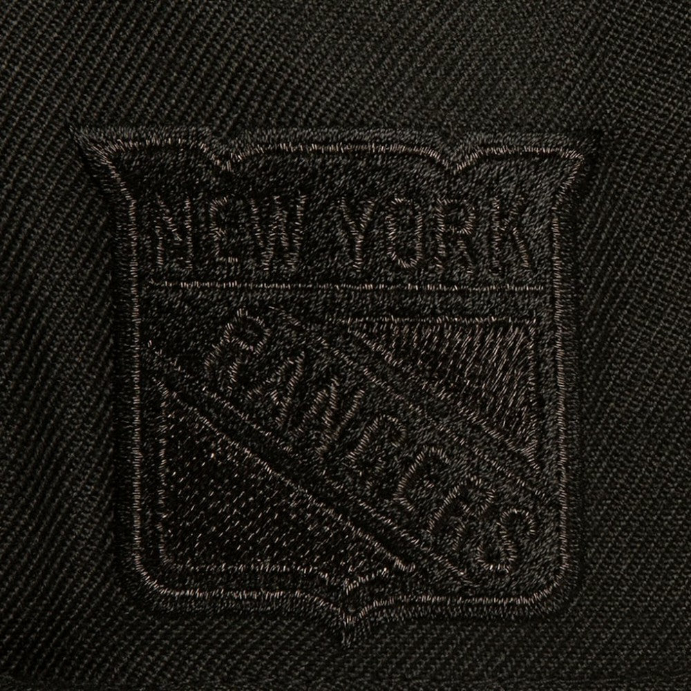 New York Rangers Mitchell & Ness Soul Strike Pearl Tonal Snapback Hat - Black Hats