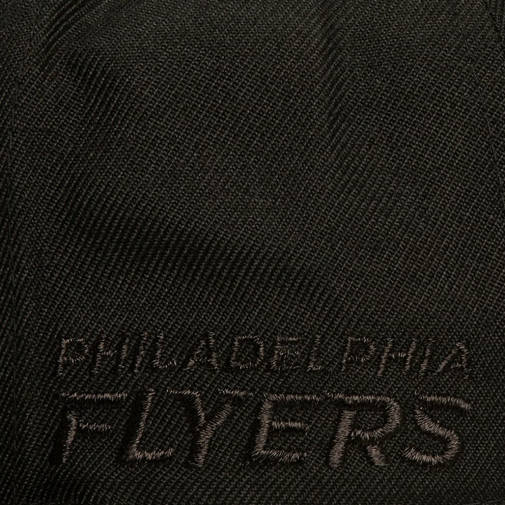Philadelphia Flyers Mitchell & Ness Soul Strike Pearl Tonal Snapback Hat - Black Hats