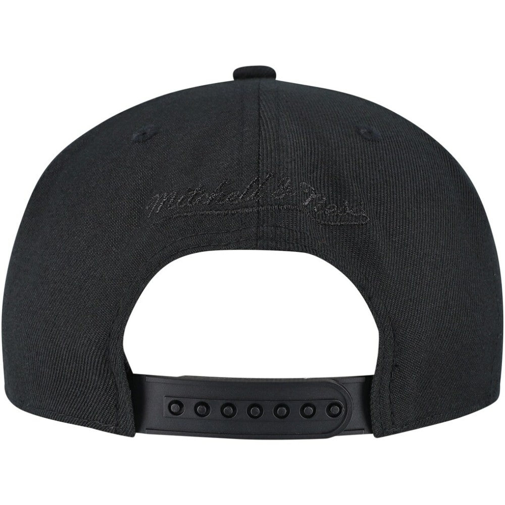 Pittsburgh Penguins Mitchell & Ness Soul Strike Pearl Tonal Snapback Hat - Black Hats