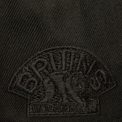 Boston Bruins Mitchell & Ness Soul Strike Pearl Tonal Snapback Hat - Black Hats