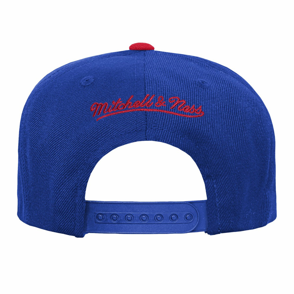 Sacramento Kings Youth Team Logo Two-Tone Flatbrim Snapback Hat - Blue/Red for sale